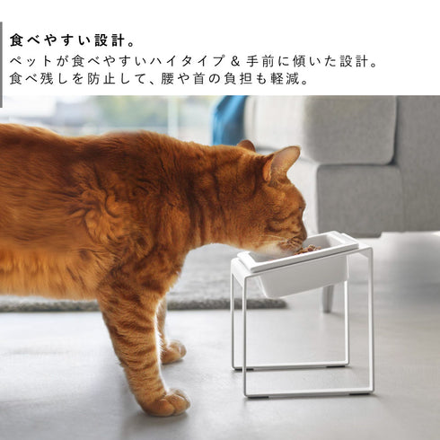 ペットフードボウルスタンド タワー 斜めハイタイプ.|s3